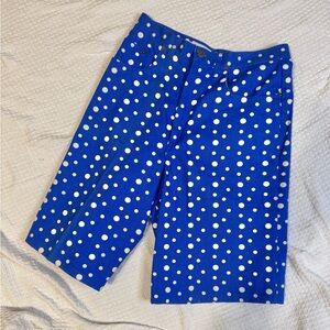 Essentials Blue Polka Dot Jean Shorts